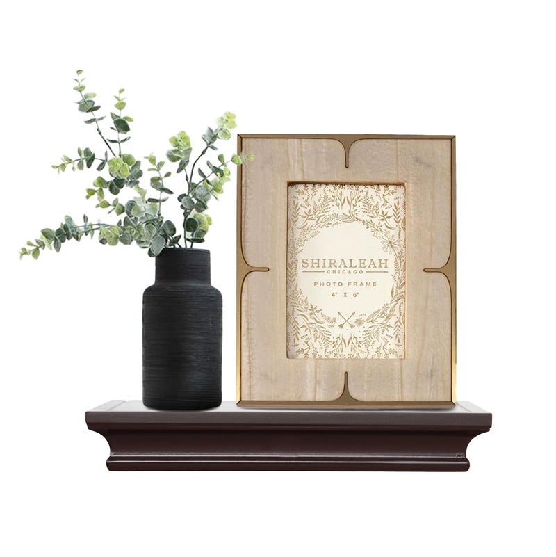 AH-DECOR AHDECOR Floating Shelves Wall Mounted, Deeper Wall Storage Shelf for Home DÃ©cor, Super Sturdy, Easy to Install, 12â€ Wide, 7.75â€ Deep, Espresso Brown - Image 1